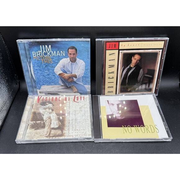 4 Vintage Jim Brickman CDs By Heart Picture This & More! -D - Picture 2 of 4